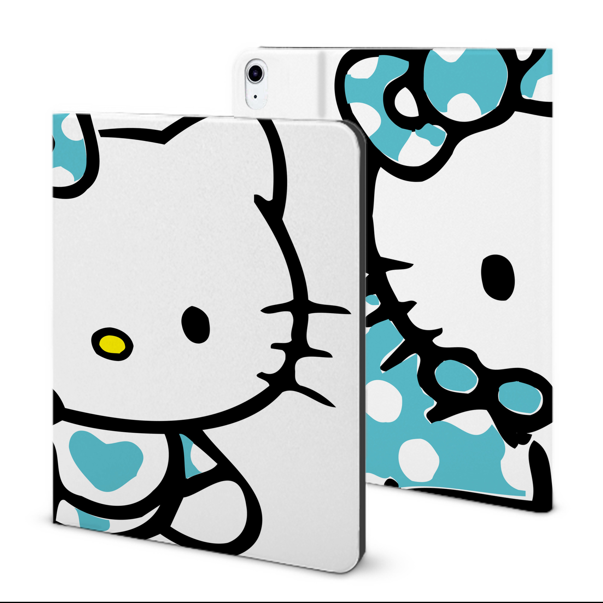 （画像用） Hello Kitty ハローキティ IPad ケース ブック型 PUレザー TPU 耐衝撃 軽量 薄型 ペン収納なし 全面保護 IPad 各モデル対応